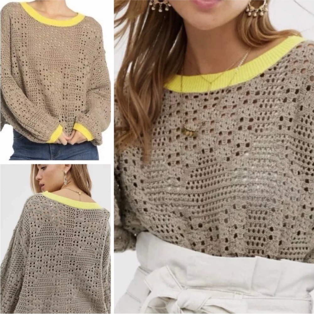 Free People Home Run Knit Sweater